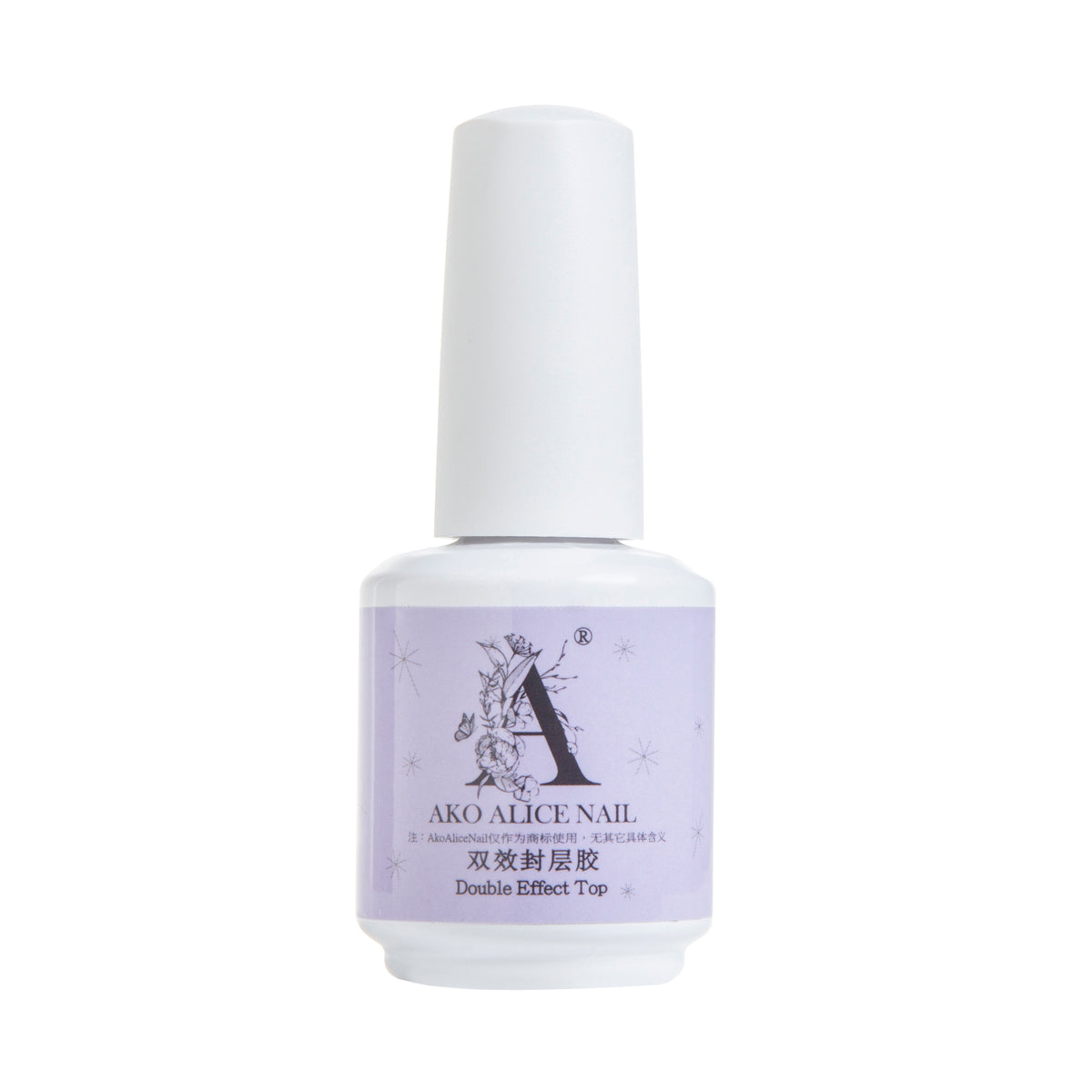 AKO Alice Nail Double Effect Top Coat 15ml