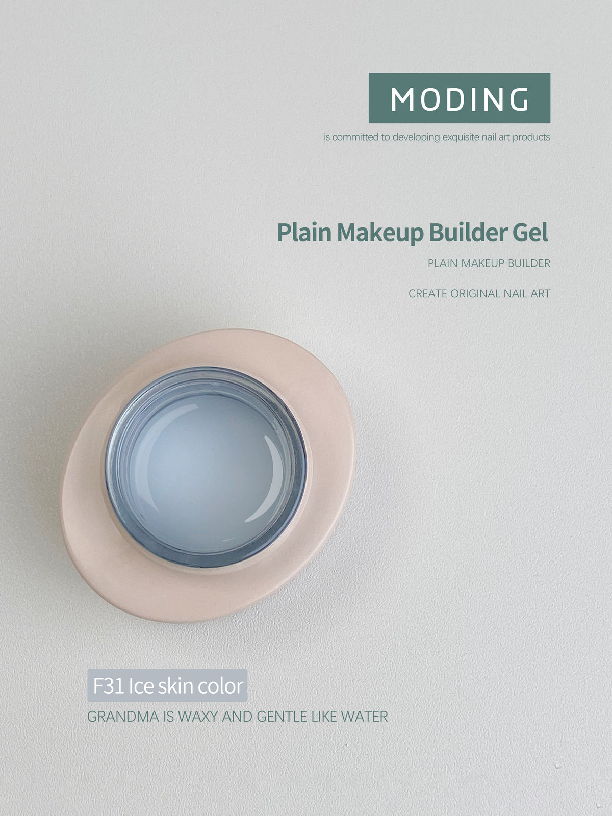 Moding F31 Two-in-One (Builder and colour gel in one step) Opal Colour and Builder Gel 20g